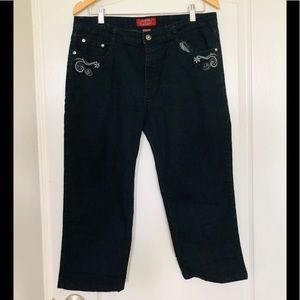 Cosjeans Dark Blue Wash Capris